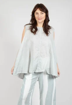 A-Line Sleeveless Top in Grey Cloud