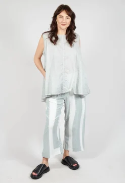 A-Line Sleeveless Top in Grey Cloud