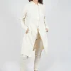 A-Line Structured Coat in Greige
