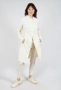 A-Line Structured Coat in Greige