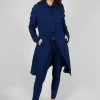 A-Line Structured Coat in Ocean