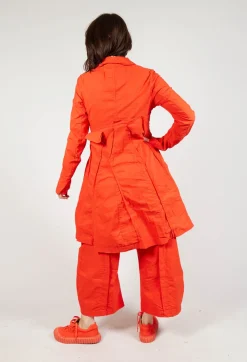 A-Line Structured Coat in Mandarine