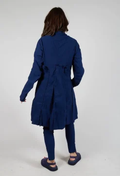 A-Line Structured Coat in Ocean