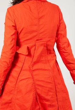 A-Line Structured Coat in Mandarine
