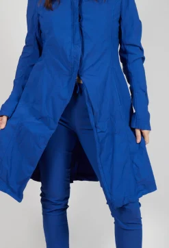 A-Line Structured Coat in Royal