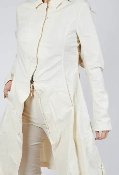 A-Line Structured Coat in Greige