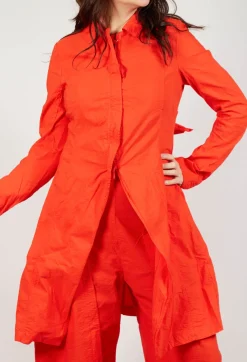 A-Line Structured Coat in Mandarine