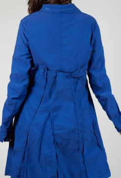 A-Line Structured Coat in Royal