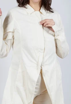 A-Line Structured Coat in Greige