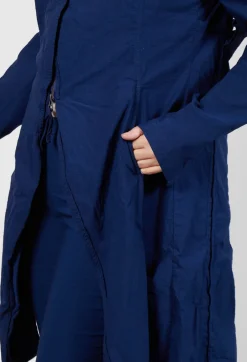 A-Line Structured Coat in Ocean