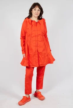 A-Line Structured Jacket in Mandarine