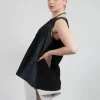 A-Line Top in Black Print