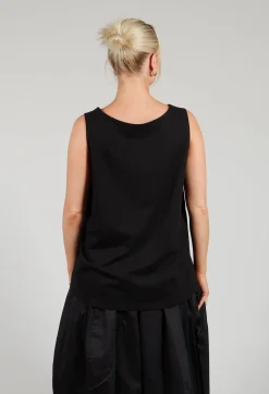 A-Line Top in Black Print