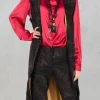 Alis Vest in Black/Beige