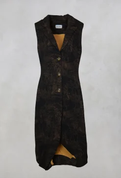 Alis Vest in Black/Beige