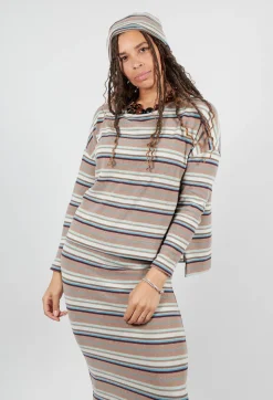 Alison Jumper in Alpaca Stripe