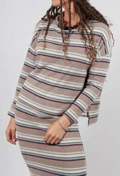 Alison Jumper in Alpaca Stripe