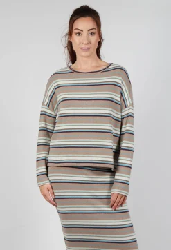 Alison Jumper in Alpaca Stripe