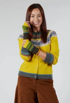Alloa Fingerless Gloves in October