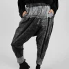 Allover Print Trousers in Light Grey