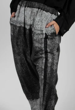 Allover Print Trousers in Light Grey