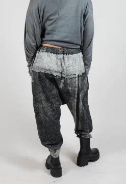 Allover Print Trousers in Light Grey