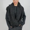 Alpaca Snood in Slate Mel