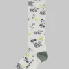 Alto P Floral Socks in Mastice