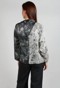 Amanda Blouse in Optical Grey