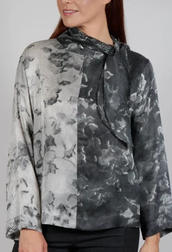 Amanda Blouse in Optical Grey