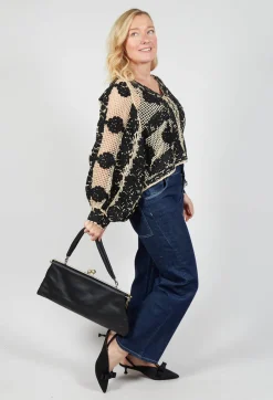 Amano Leather Bag in Black