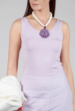 Anais T-Shirt Vest in Lilac