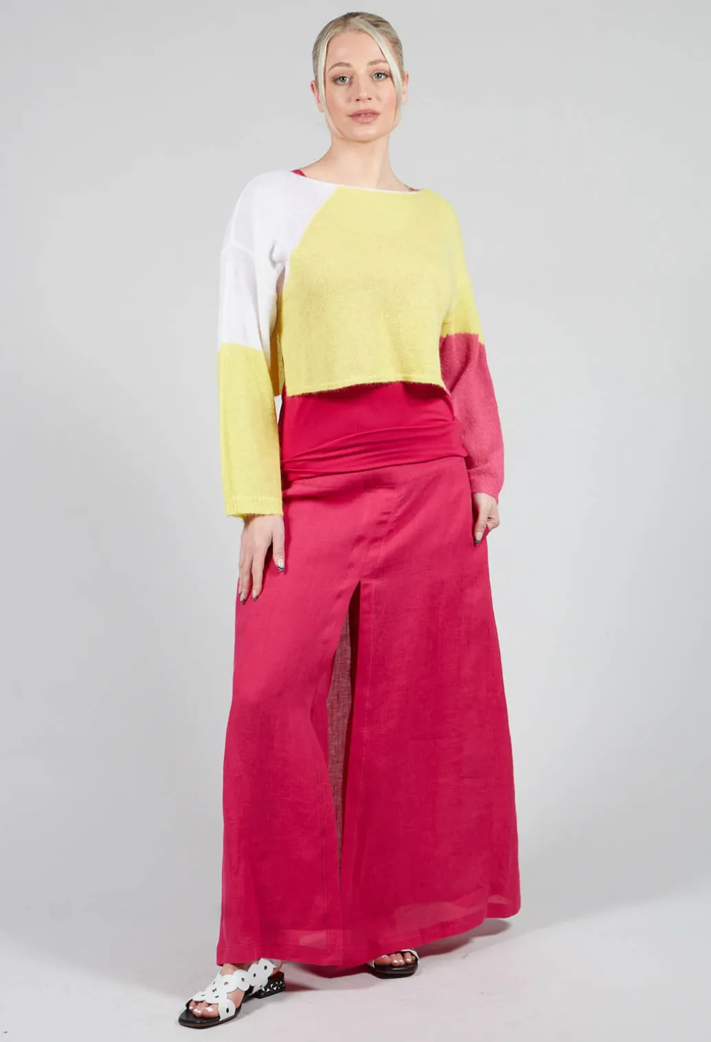 Anais T-Shirt Vest in Raspberry