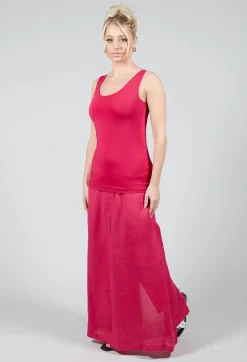Anais T-Shirt Vest in Raspberry