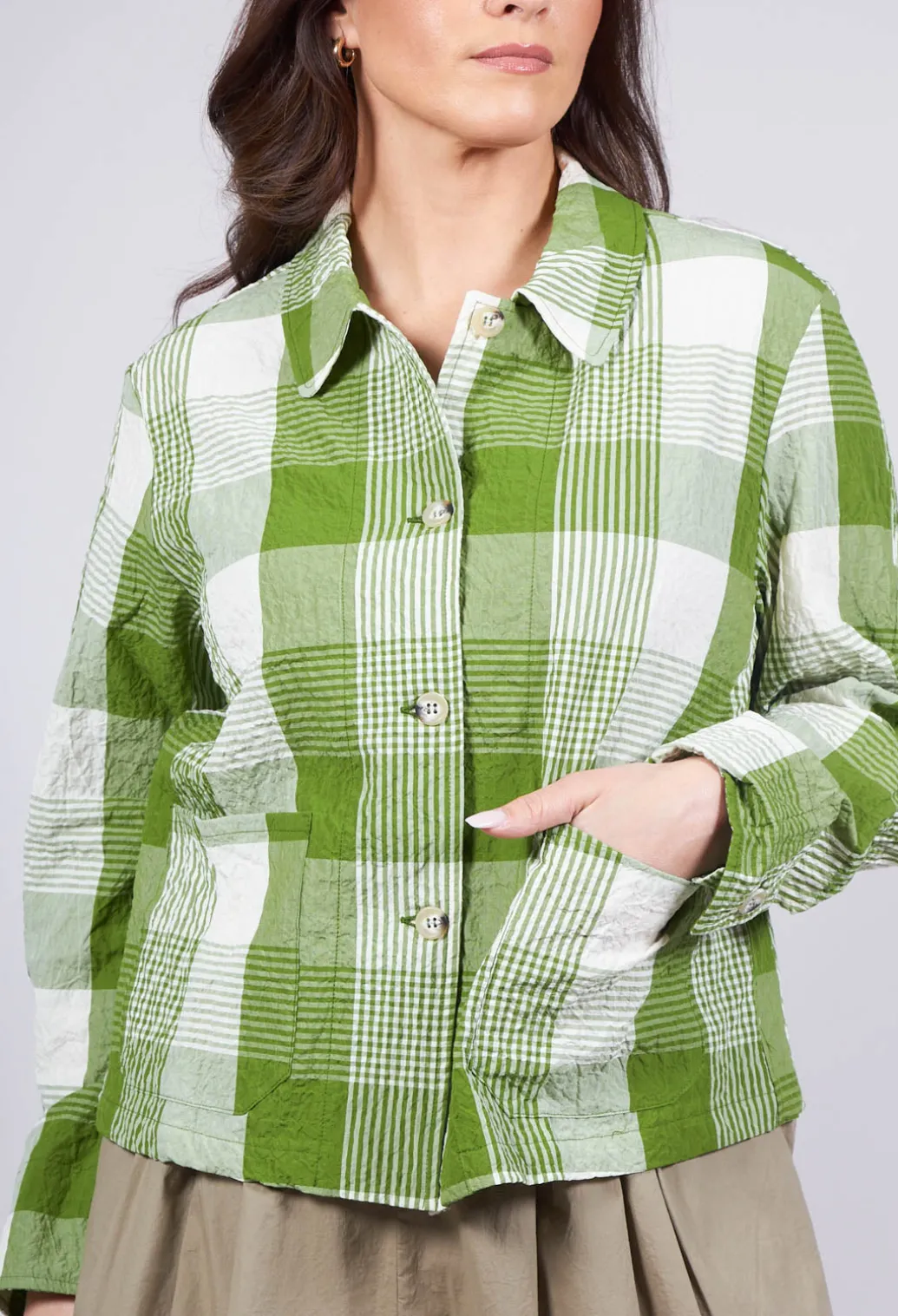 Andy Q Jacket in Avocado