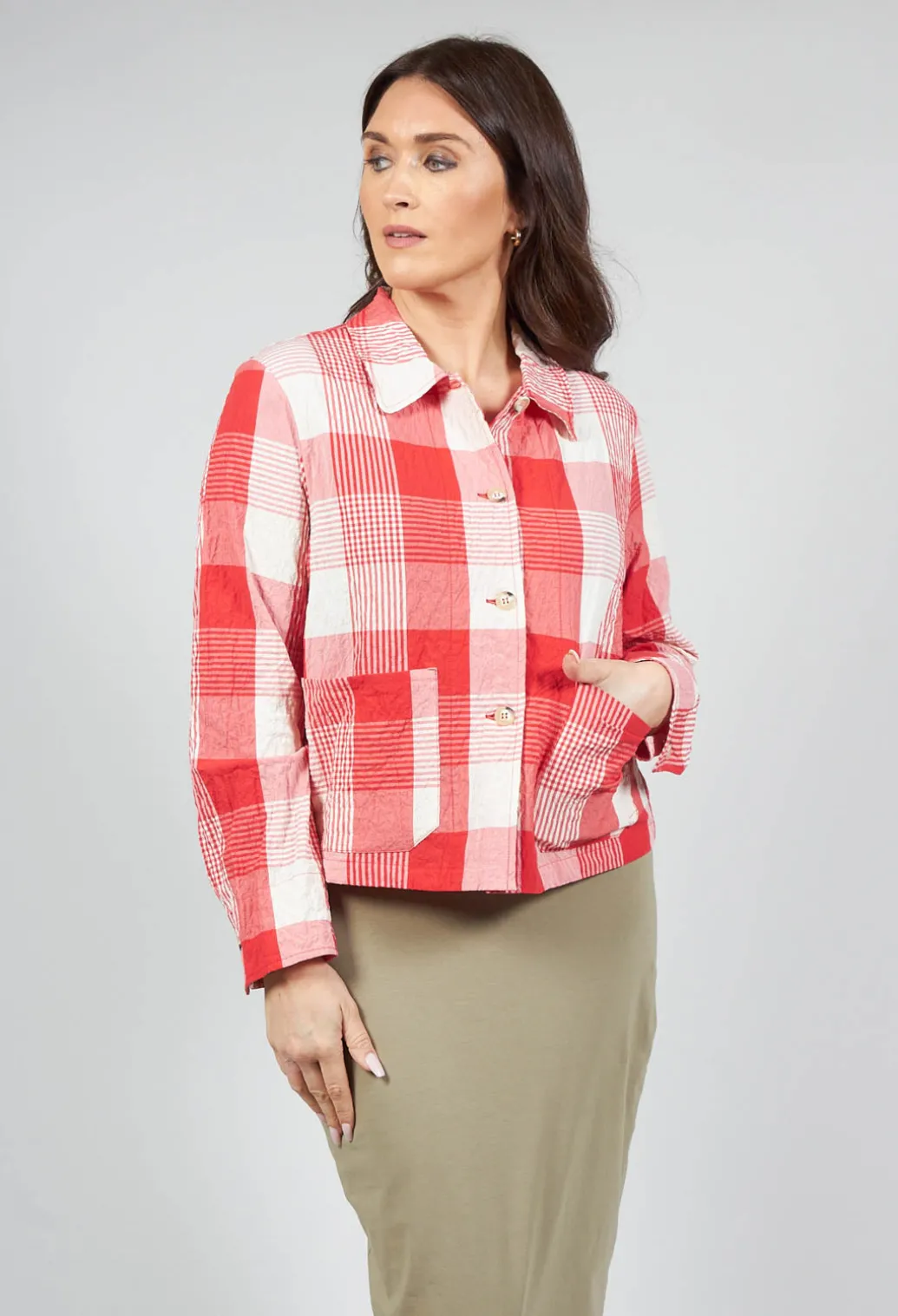 Andy Q Jacket in Fuoco