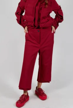 Ankle Double Front Trousers in Sunset