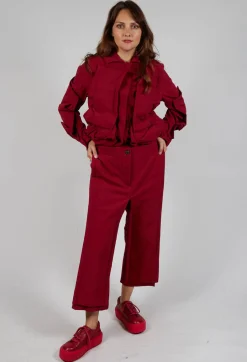 Ankle Double Front Trousers in Sunset