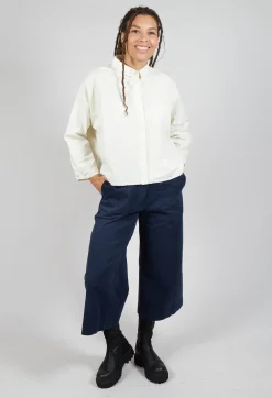 Ankle Wide Leg Trousers in Abiss