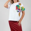 Applique T Shirt in White