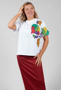 Applique T Shirt in White