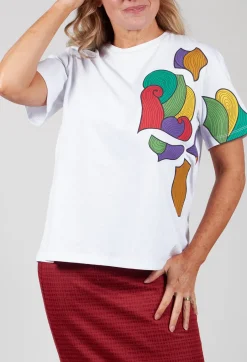 Applique T Shirt in White