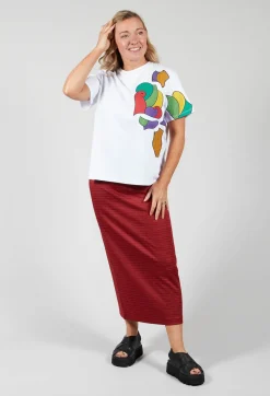 Applique T Shirt in White