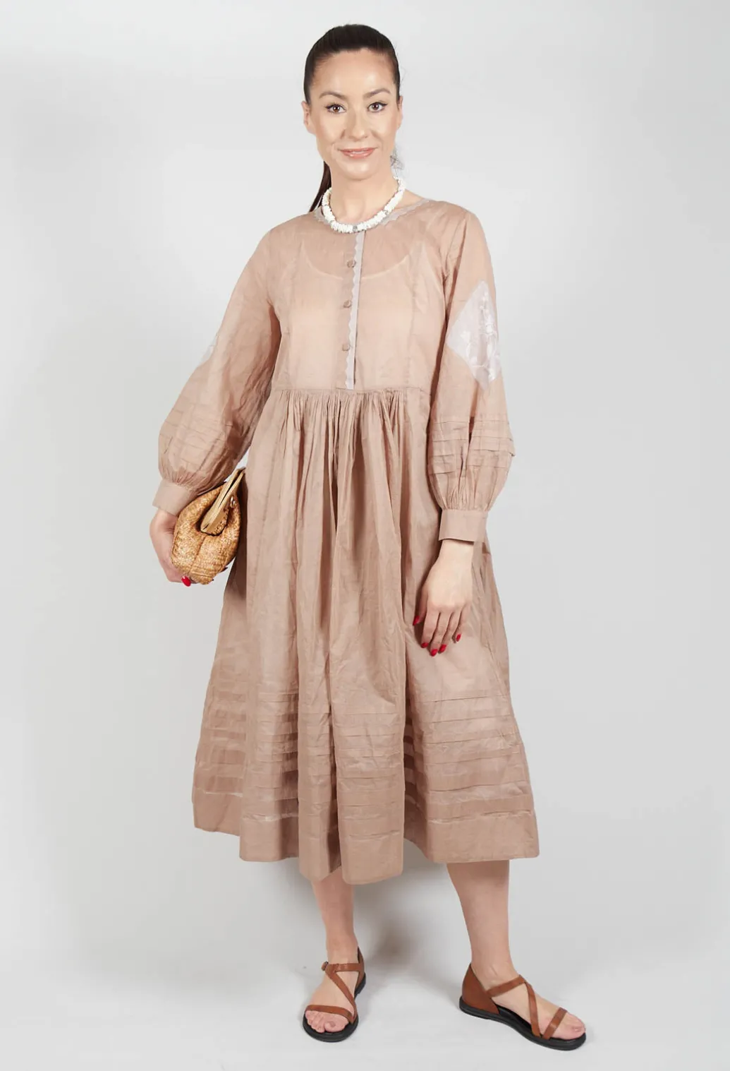 Arabella Dress in Mocha