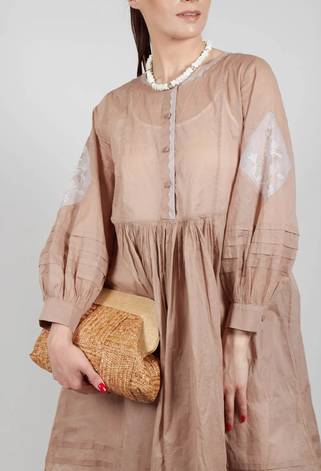 Arabella Dress in Mocha