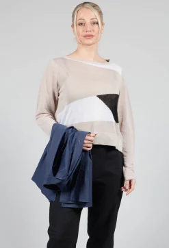 Art Deco Jumper in Mastic