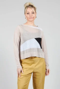Art Deco Jumper in Mastic
