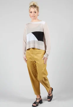 Art Deco Jumper in Mastic