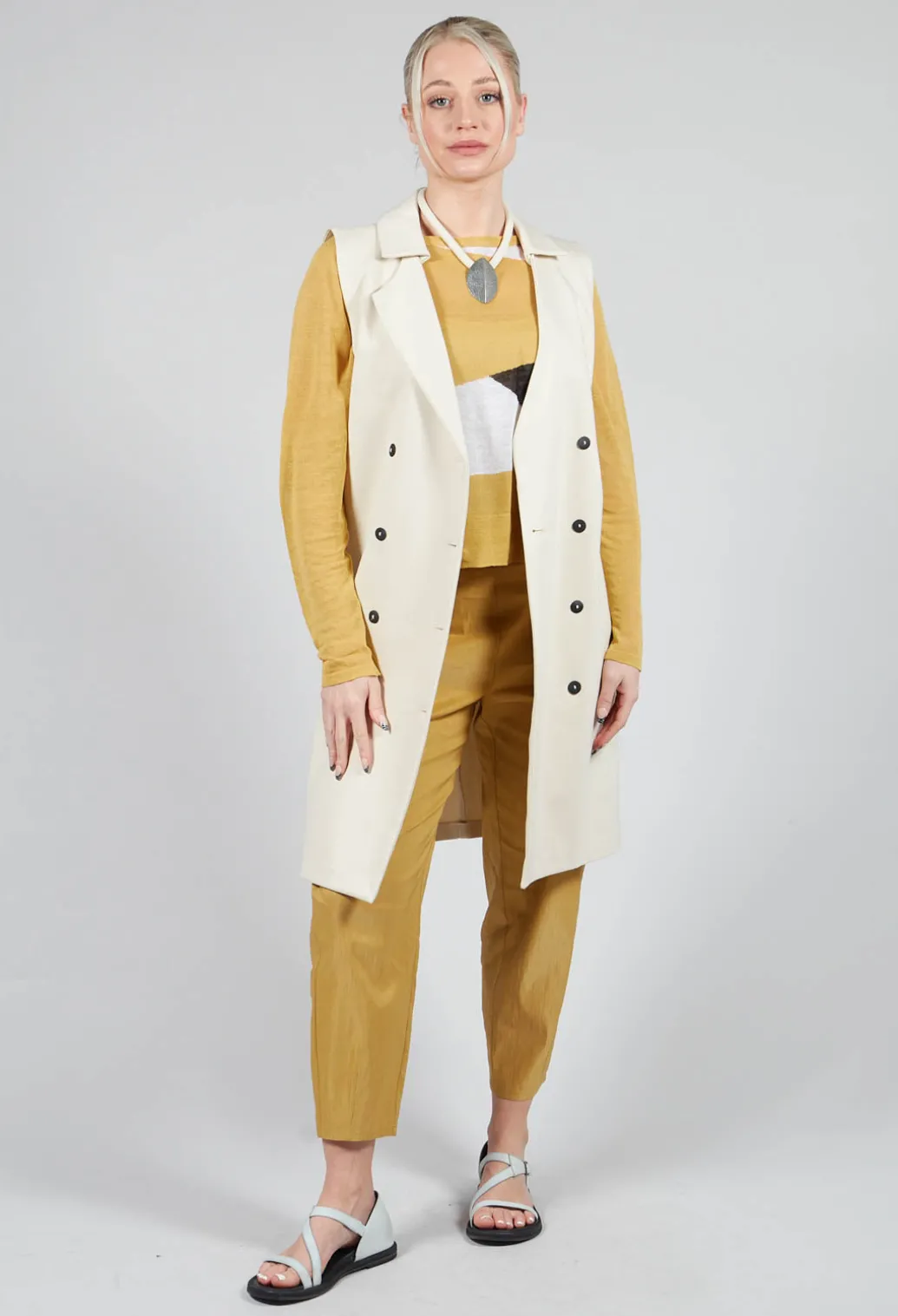 Art Deco Jumper in Yellow