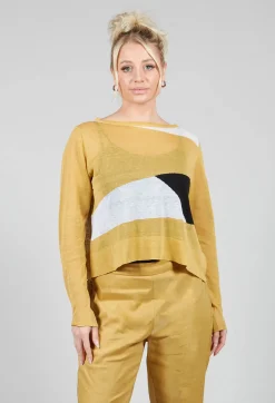 Art Deco Jumper in Yellow
